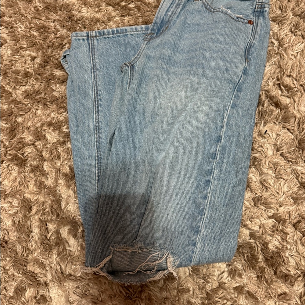 American Eagle Outfitters Light Blue Straight Leg Jeans
